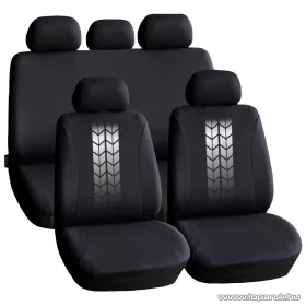   Carguard 55672GY Autós üléshuzat szett, 9 db-os, szürke / fekete (HSA004)