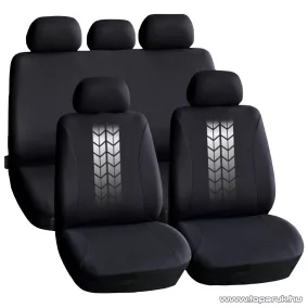   Carguard 55672GY Autós üléshuzat szett, 9 db-os, szürke / fekete (HSA004)