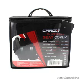   Carguard 55672GY Autós üléshuzat szett, 9 db-os, szürke / fekete (HSA004)