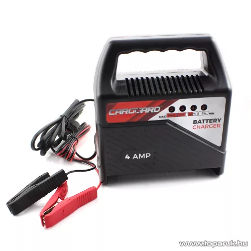 Carguard 55777A LED kijelzős akkumulátor töltő (akkutöltő) autó akkumulátorokhoz, max 4 A (12V)