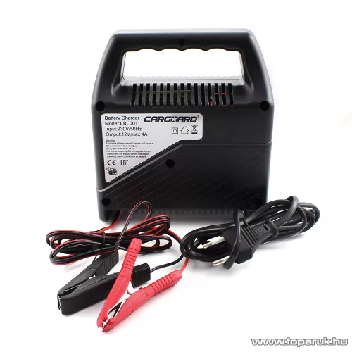 Carguard 55777A LED kijelzős akkumulátor töltő (akkutöltő) autó akkumulátorokhoz, max 4 A (12V)