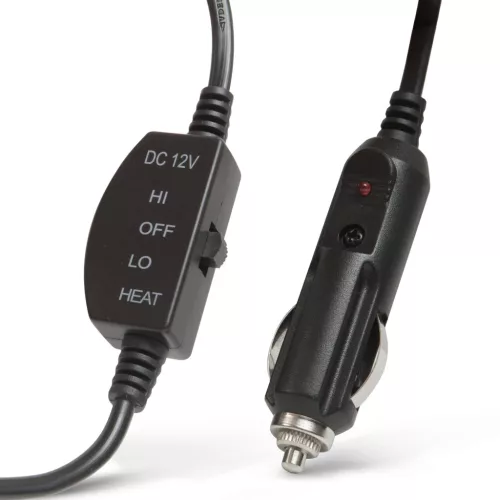  MNC 55815B Fűthető autós ülésvédő, 12V-os szivargyújtó dugóval, fekete