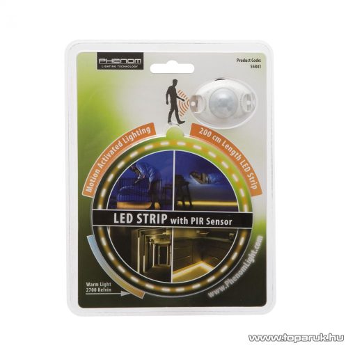 Phenom 55841 LED szalag mozgásérzékelő szenzorral, 60 db meleg fehér LED-del, 200 cm 