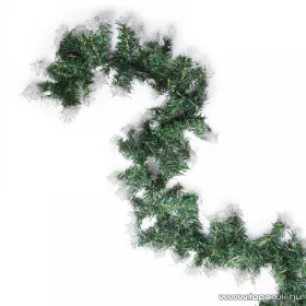   BSSNOWY Fenyő girland műhó dekorációval, 200 cm (KGR 370)