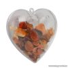 Festhető, tölthető, akasztható műanyag Karácsonyi dísz, Potpourri szív, 100 mm (55918) - készlethiány