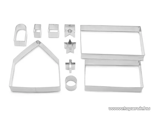 Sütikiszúró forma szett 3D mézeskalács házikó készítéséhez (55990A) 