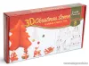 Sütikiszúró forma szett 3D mézeskalács fenyőfa, hóember, rénszarvas és szánkó készítéséhez (55990B)