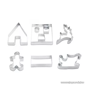   Sütikiszúró forma szett 3D mézeskalács házikó, 9 darabos süteménykiszúró forma (55990C)