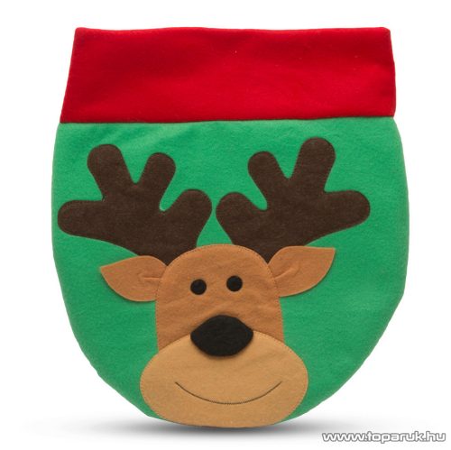 Karácsonyi WC ülőke dekor rénszarvas mintával, 41 x 37 cm