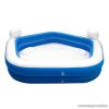Creative Kids felfújható kerti családi medence ülésekkel és pohártartóval, 213 x 206 x 60 cm (47612)