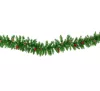 NORTH POLE Snowy Green Garland Zöld műfenyő girland műhő, toboz és fagyöngy dekorációval, 200 cm (KGR 520)
