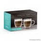  Vog & Arths 57176B Duplafalú cappucino üveg csésze, kávés pohár, 250 ml, 2 db / doboz