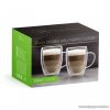 Vog & Arths 57176C Duplafalú cappucino üveg csésze, kávés pohár, 350 ml, 2 db / doboz