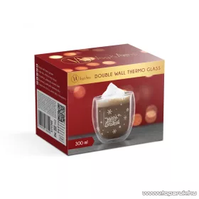   Vog & Arths 57176E Karácsonyi duplafalú üveg pohár, 300 ml
