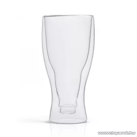   Vog & Arths 57176G Duplafalú party üvegpohár, sörös, üdítős design, 350 ml