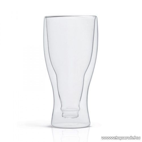 Vog & Arths 57176G Duplafalú party üvegpohár, sörös, üdítős design, 350 ml