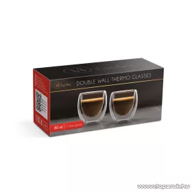   Vog & Arths 57176H Duplafalú üveg pohár, fül nélkül design, 80 ml (2 db / csomag)