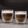 Vog & Arths 57176J Duplafalú cappuccino üvegpoház, kávés csésze, fül nélkül design, 250 ml (2 db / csomag)