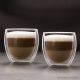 Vog & Arths 57176J Duplafalú cappuccino üvegpoház, kávés csésze, fül nélkül design, 250 ml (2 db / csomag)
