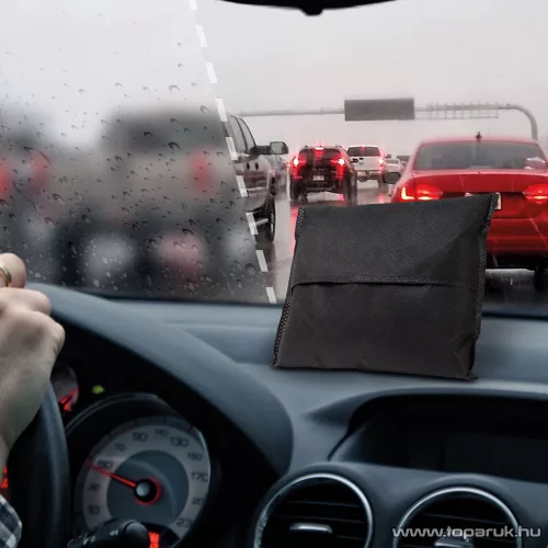 Autós páramentesítő párna, fekete - szürke, 180 x 140 x 29 mm (57412)