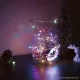 HOME ML 50/M Beltéri 50 db fényesen ragyogó, pontszerű Micro LED-es elemes fényfüzér, 490 cm hosszú, színes világítással