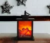 Elemes LED dekor kandalló időzítővel, 12 x 12 x 18,5 cm (58044)