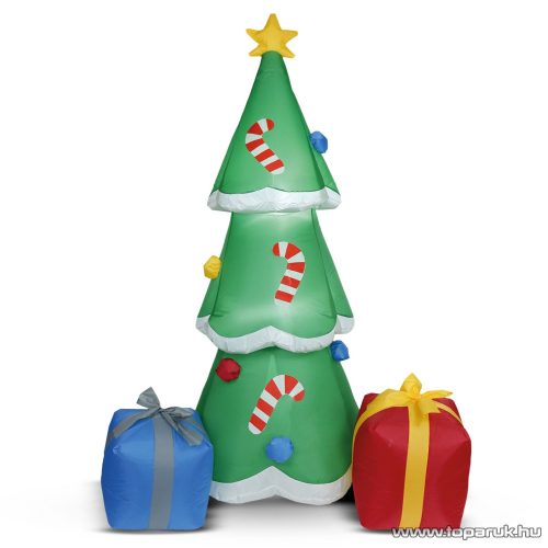 Kültéri felfújható világító Karácsonyfa, IP44, 180 cm magas (58067E)