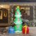 Kültéri felfújható világító Karácsonyfa, IP44, 180 cm magas (58067E)