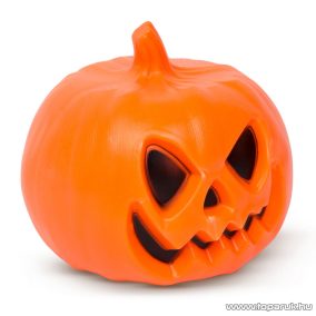   Halloweeni LED-es tök, töklámpás hangeffekttel, 20 x 19 cm (58111)