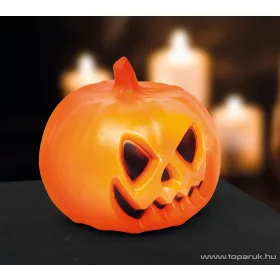   Halloweeni LED-es tök, töklámpás hangeffekttel, 20 x 19 cm (58111)