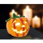 Halloweeni LED-es szolár tök, 15 x 15 cm (58122)