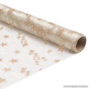   Karácsonyi asztali futó asztaldísz, asztalterítő, 28 x 180 cm, bézs (58200D)