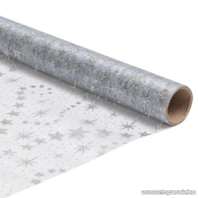   Karácsonyi asztali futó asztaldísz, asztalterítő, 28 x 180 cm, ezüst (58200G)