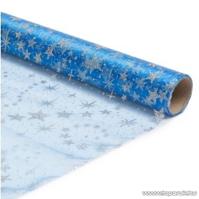   Karácsonyi asztali futó asztaldísz, asztalterítő, 28 x 180 cm, kék (58200H)