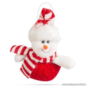   Karácsonyi felakasztható dekor hóember, 14 x 16 cm (58261A)