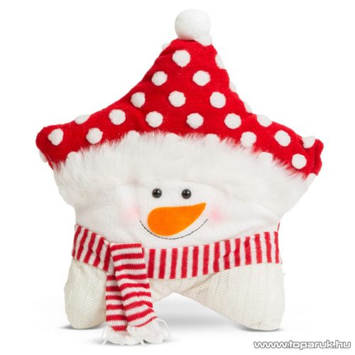 Karácsonyi 3D díszpárna, hóember design, 35 x 42 cm (58262B)