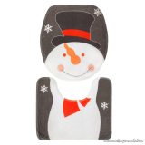   Karácsonyi WC ülőke dekor szett hóember mintával (58281B)