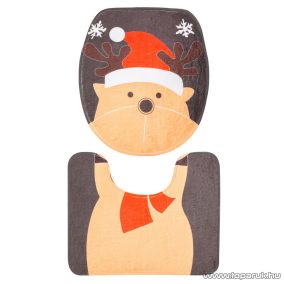   Karácsonyi WC ülőke dekor szett rénszarvas mintával (58281C)