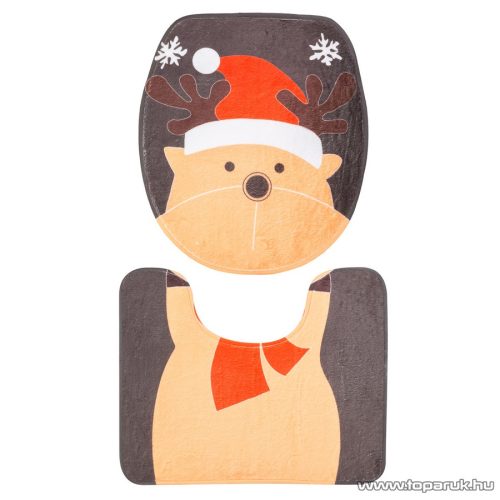 Karácsonyi WC ülőke dekor szett rénszarvas mintával (58281C)