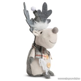 Karácsonyi rénszarvas dekoráció, 23 cm magas