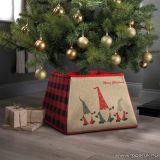 Karácsonyfa talp takaró, skandináv manó minta (58557A)