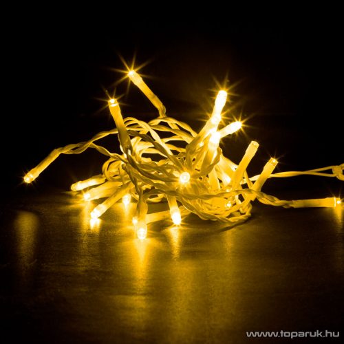 Family Decor 58901A Kültéri toldható hálózati fényfüggöny, 200 db melegfehér LED-del, 8 programos, IP44, 4,2 m