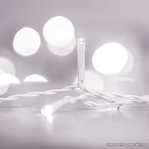 Family Decor 58901C Kültéri toldható hálózati fényfüggöny, 200 db középfehér LED-del, 8 programos, IP44, 4,2 m