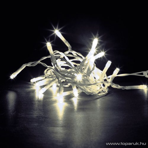 Family Decor 58901C Kültéri toldható hálózati fényfüggöny, 200 db középfehér LED-del, 8 programos, IP44, 4,2 m