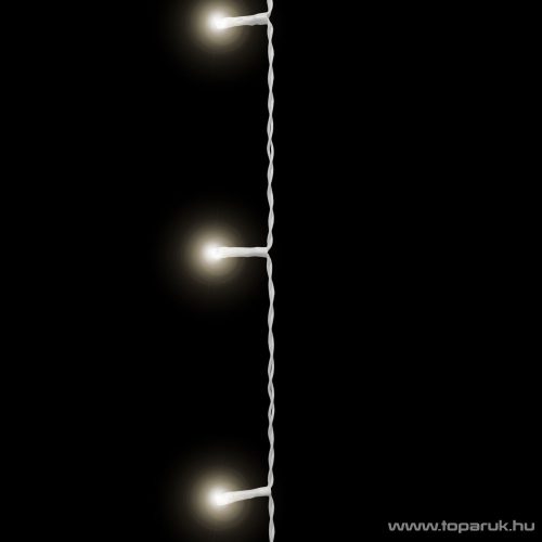 Family Decor 58901C Kültéri toldható hálózati fényfüggöny, 200 db középfehér LED-del, 8 programos, IP44, 4,2 m