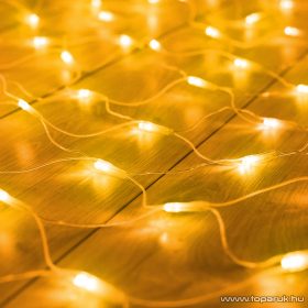   Family Decor 58909A Kültéri távirányítható hálózati LED-es fényháló, 190 db melegfehér LED-del, 300 x 200 cm