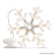 Beltéri LED-es világító hópehely dekoráció, melegfehér, 16 x 19 cm (58929)