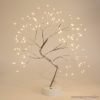 Beltéri LED-es világító asztali fa dekoráció, melegfehér, 40 x 30 cm (58930)
