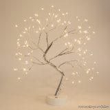   Beltéri LED-es világító asztali fa dekoráció, melegfehér, 40 x 30 cm (58930)