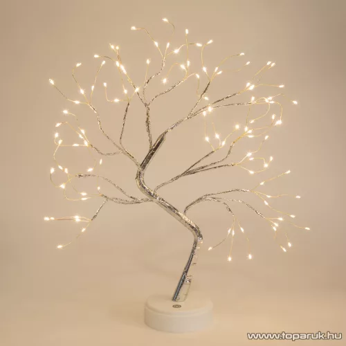 Beltéri LED-es világító asztali fa dekoráció, melegfehér, 40 x 30 cm (58930)